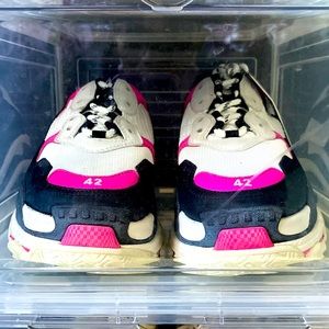 Pink/Black Triple S Balenciaga Sneakers w/ Box